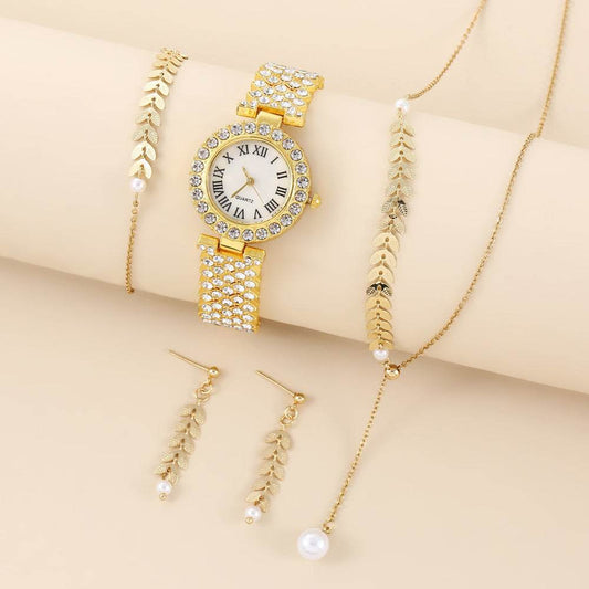 Diamond Women Watches Luxury Fashion Rhinestone Quartz Bracelet Wrist Watch For Women - Velora