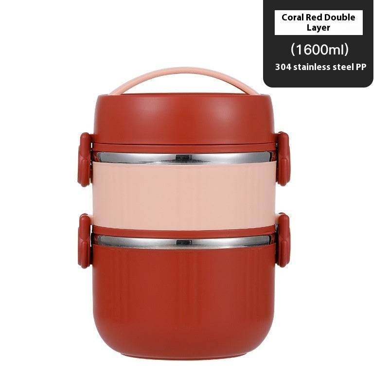 2 layer 304 Stainless Steel Thermal Insulated Lunch Container - Velora