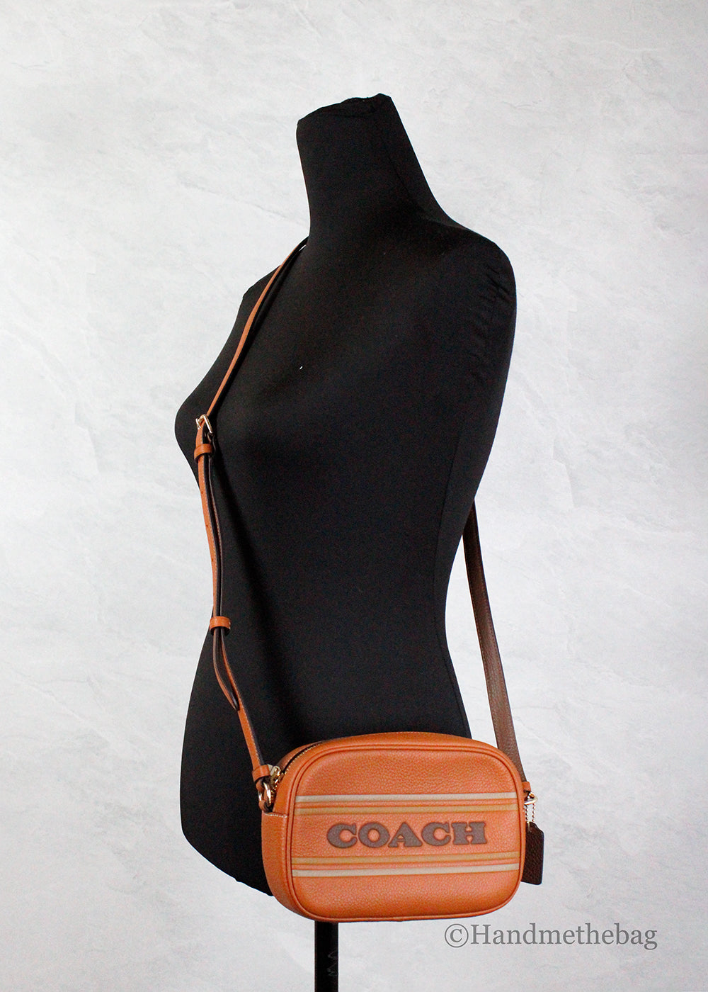 Coach Jamie Canyon Mini Logo Stripe Camera Bag