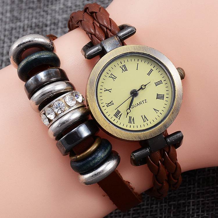 Vintage Craft Bracelet Watch Women's Fashion Twist - Velora