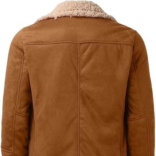 Fashion Men's Fur Integrated Fleece-lined Padded Jacket - Velora