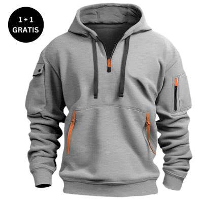 Dropped Shoulder Hooded Sweatshirt Men's Women's Plus Size Loose Pullover Fashion Sweatshirt - Velora
