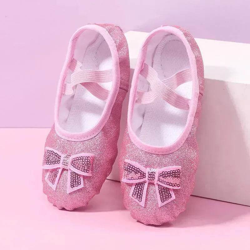 Children's Dance Soft Bottom Training Shoes Kids Ballet Shoes - Velora