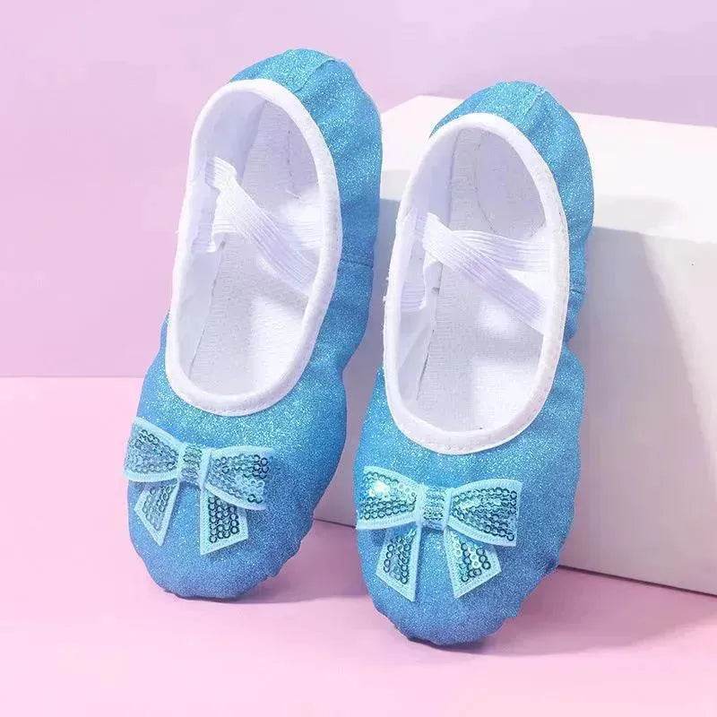 Children's Dance Soft Bottom Training Shoes Kids Ballet Shoes - Velora