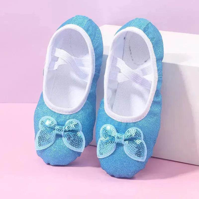 Children's Dance Soft Bottom Training Shoes Kids Ballet Shoes - Velora