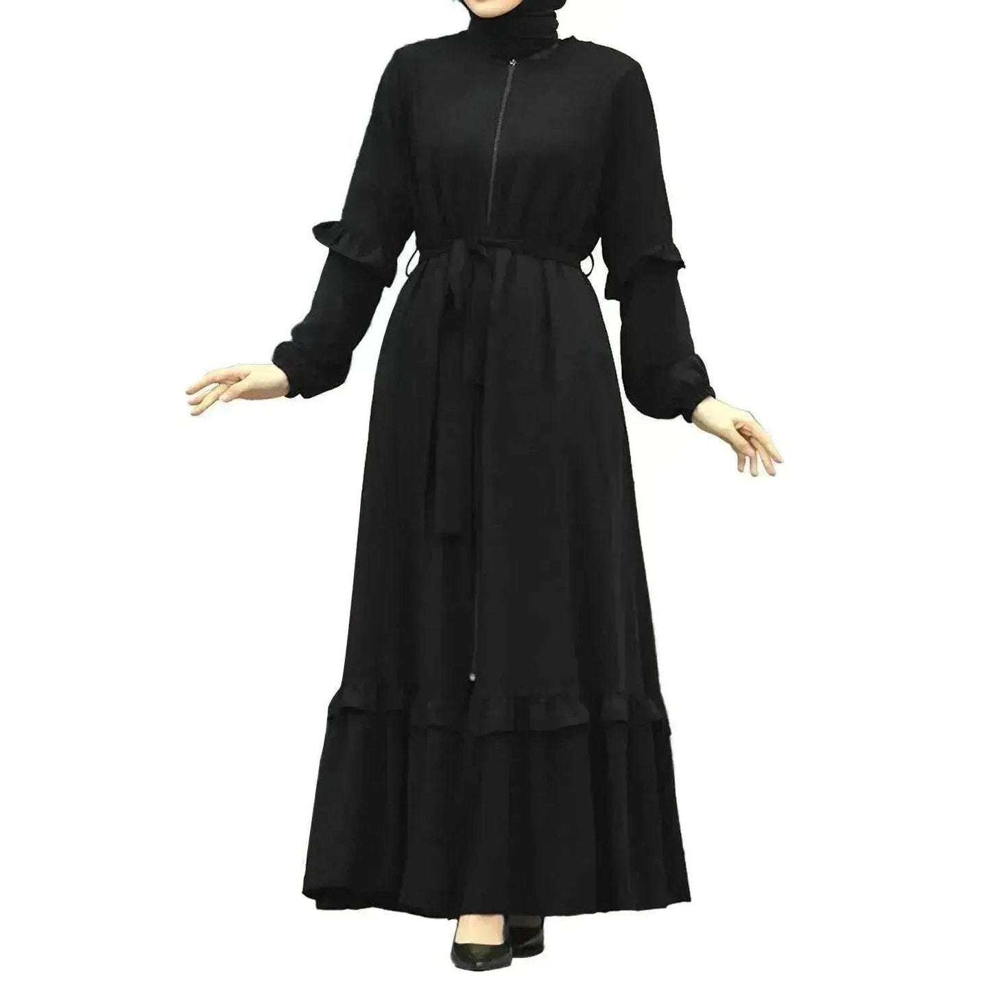 Conservative Hijab Abaya Dress for Arab Dubai Turkey Middle Eastern Women - Velora