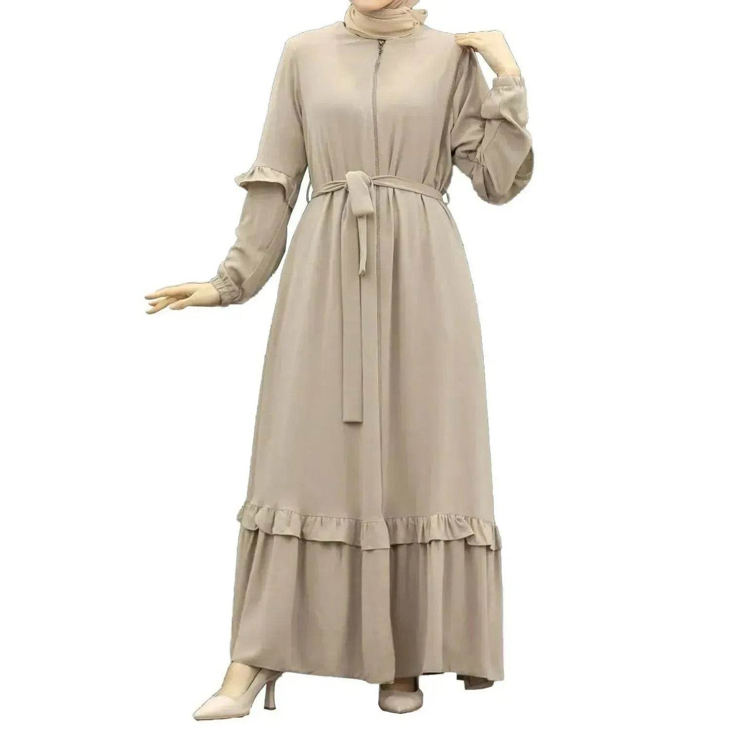 Conservative Hijab Abaya Dress for Arab Dubai Turkey Middle Eastern Women - Velora