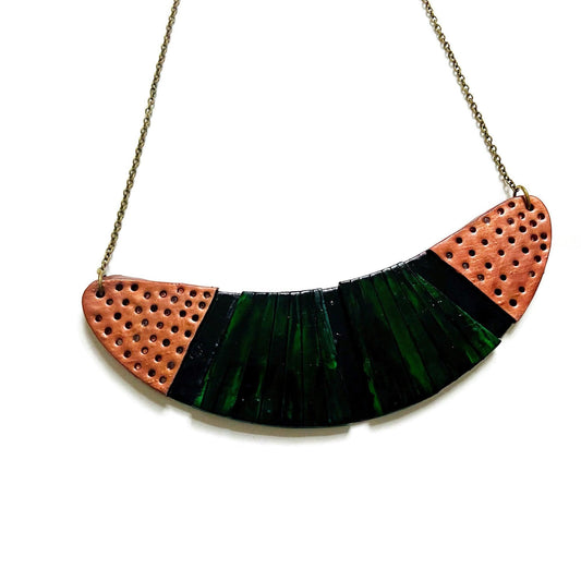 Copper & Emerald Green Statement Jewelry Set - Velora Luxury Fashion