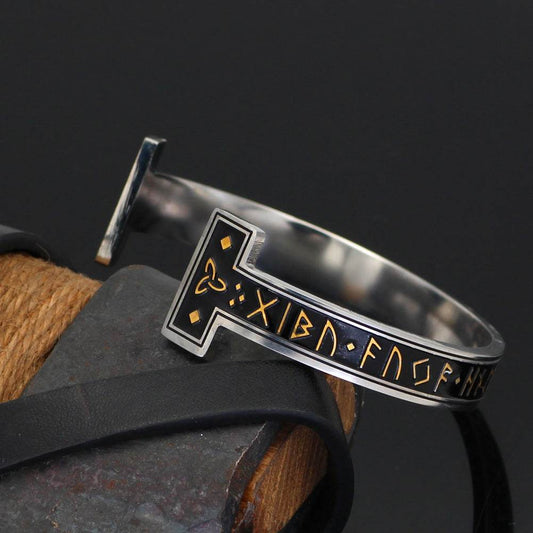 New Titanium Steel Personality Digital Text Bracelet - Velora