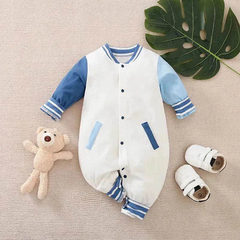 Baby One-piece Spring And Autumn Romper Baseball Uniform cloth - Velora