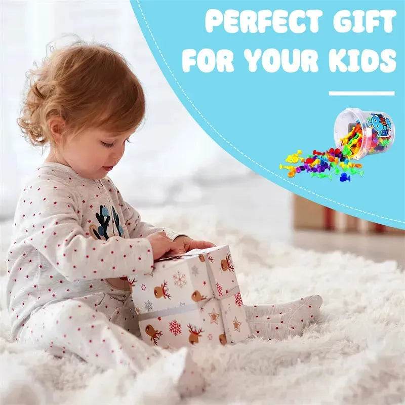 114pcs Silicone Suction cup building toys for Kids - Velora