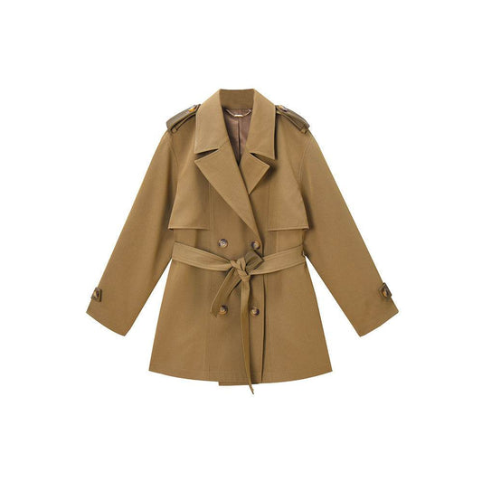 New Casual Elegant Elegant Short Trench Coat Women - Velora