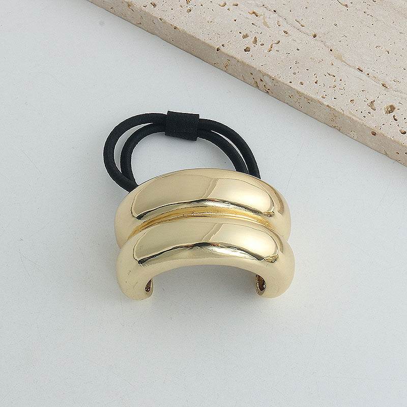 Minimally Sophisticated Metal Semi-circular Headband With A Sense Of Sophistication - Velora