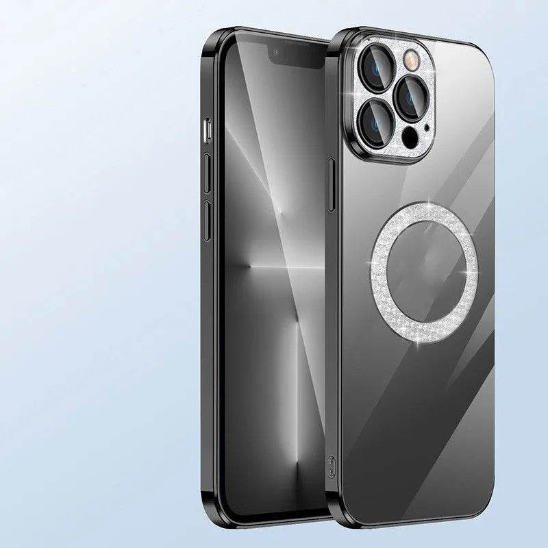Electroplated TPU Transparent Apple Mobile phone Case - Velora
