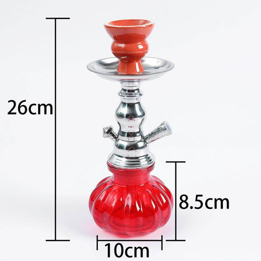 Small Size Iron Single And Double Pipe Hookah Suit - Velora