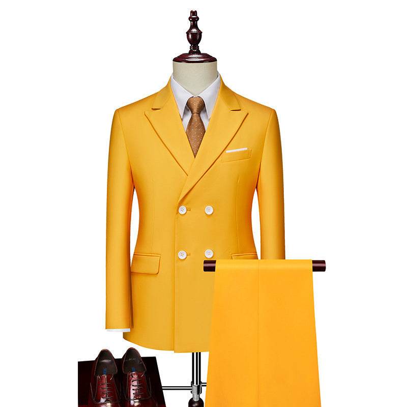 Men's Business Casual Suit Double Breasted Suit Suit - Velora