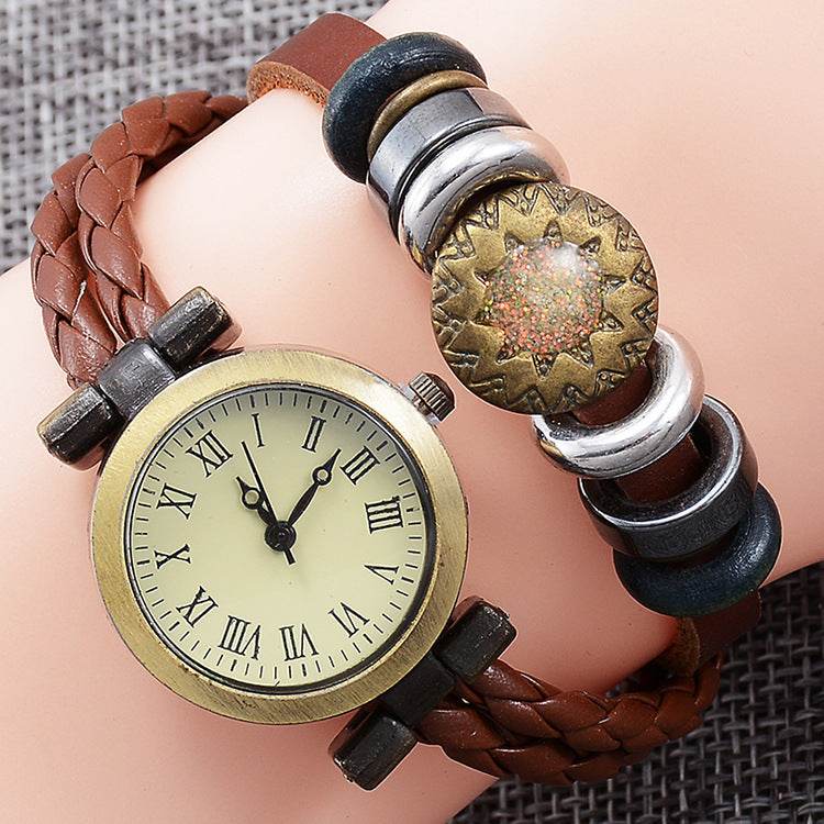 Vintage Craft Bracelet Watch Women's Fashion Twist - Velora