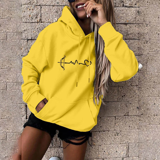 Fleece-lined Hoodie Sweater Couple's Tops Loose - Velora