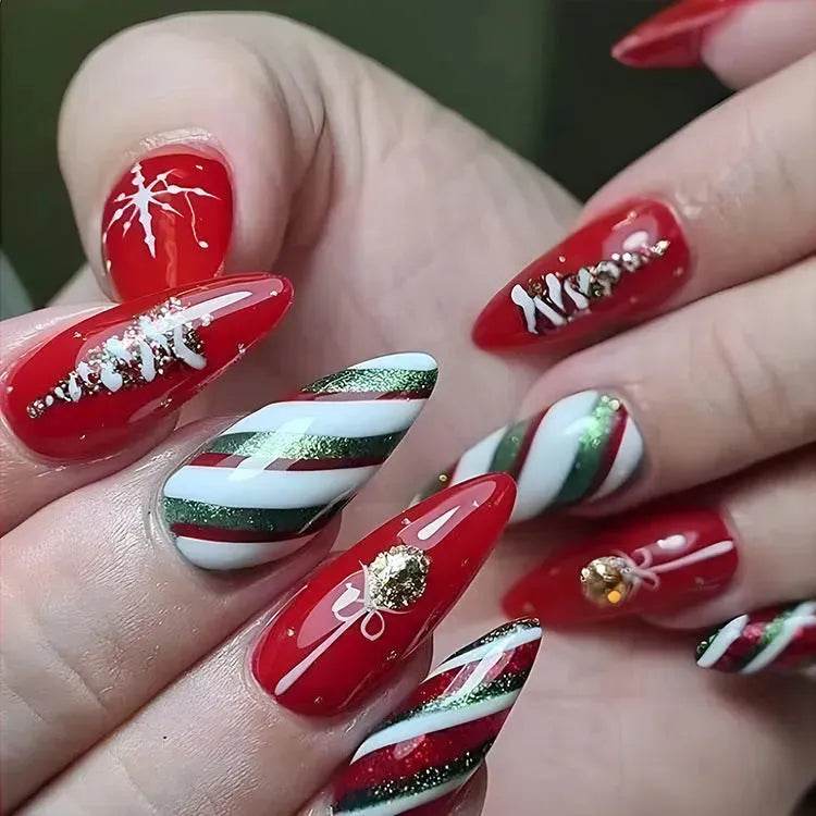 24pcs Christmas False Nail Decal stickers - Velora