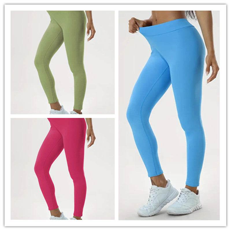Women's Yoga Pants High Waist Lift High Elastic Tight Fitness Trousers - Velora