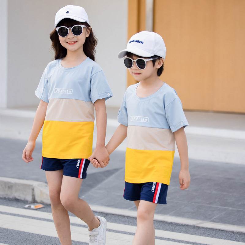 Fashion Striped Family Matching Outfits Summer Casual T Shirt Shorts Sets Couples Parentage Pajamas Holiday Outdoor Suits - Velora