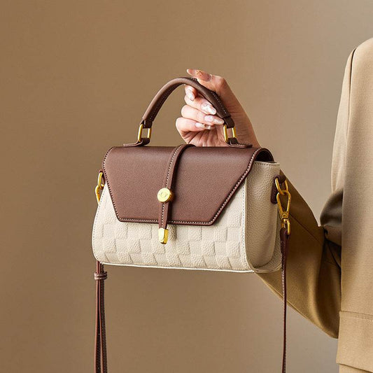 Light Luxury Premium Handbag Genuine Leather Crossbody - Velora