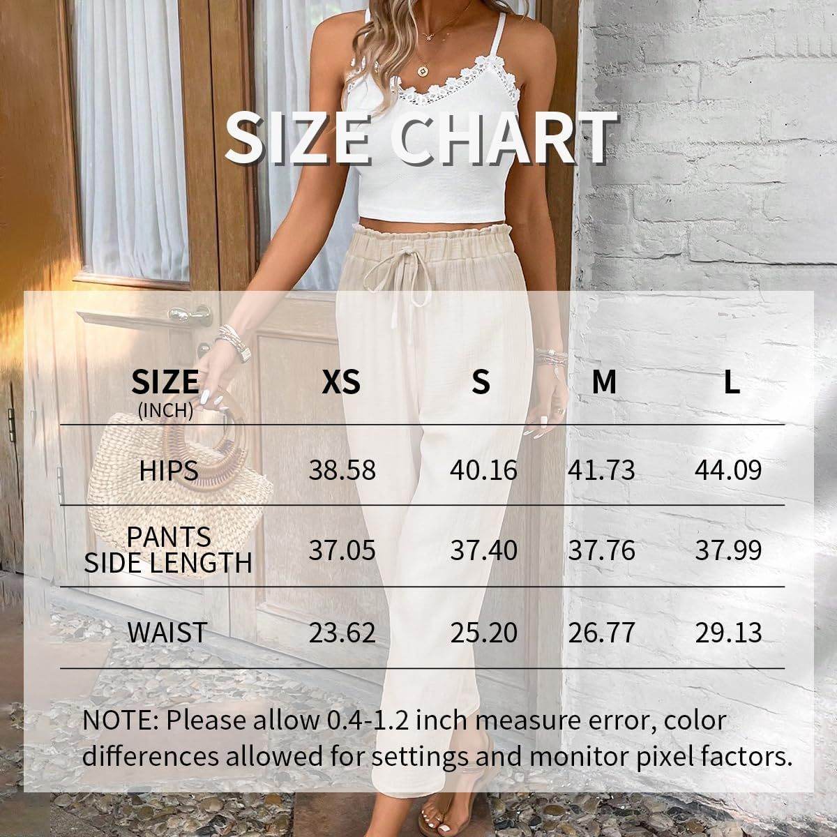 Women's Summer 2-Piece Outfit Sleeveless Lace Vest Top And Casual Elastic Waist Pants - Velora
