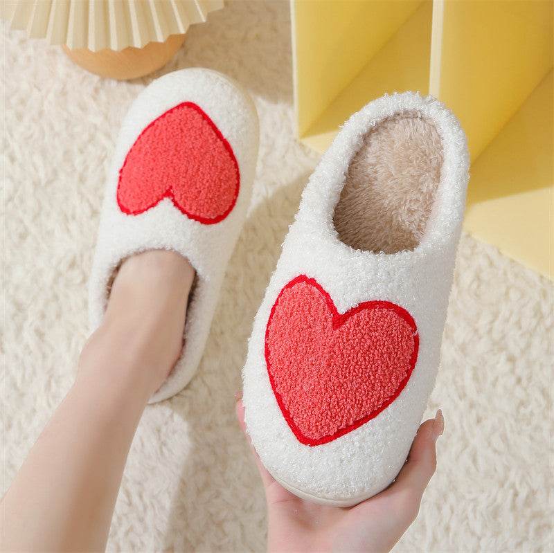 Women's Home Slippers Fashion Plush House Shoes For Valentine's Day - Velora