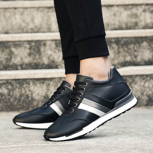 Men's Invisible Elevated Casual Leather Shoes - Velora