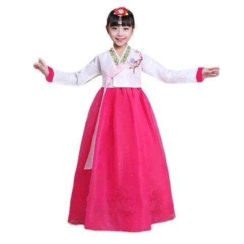 Clothing Korean Photography Children's Minority Performance Girls Dance Costume Hanbok - Velora