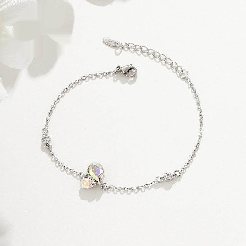 Artificial Crystal Series Water Drop Bracelet Colorful Special-interest Design Sweet - Velora