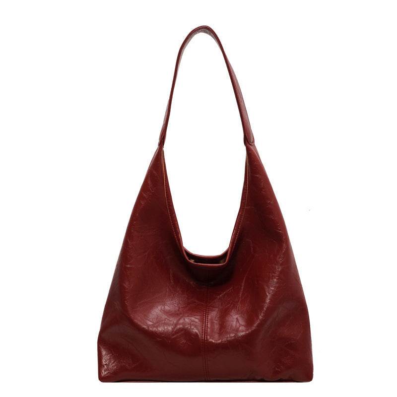 Fashion Womens Shoulder Bag Vintage Designer Large Capacity Casual Tote Bag Autumn And Winter Fashion Handbag - Velora