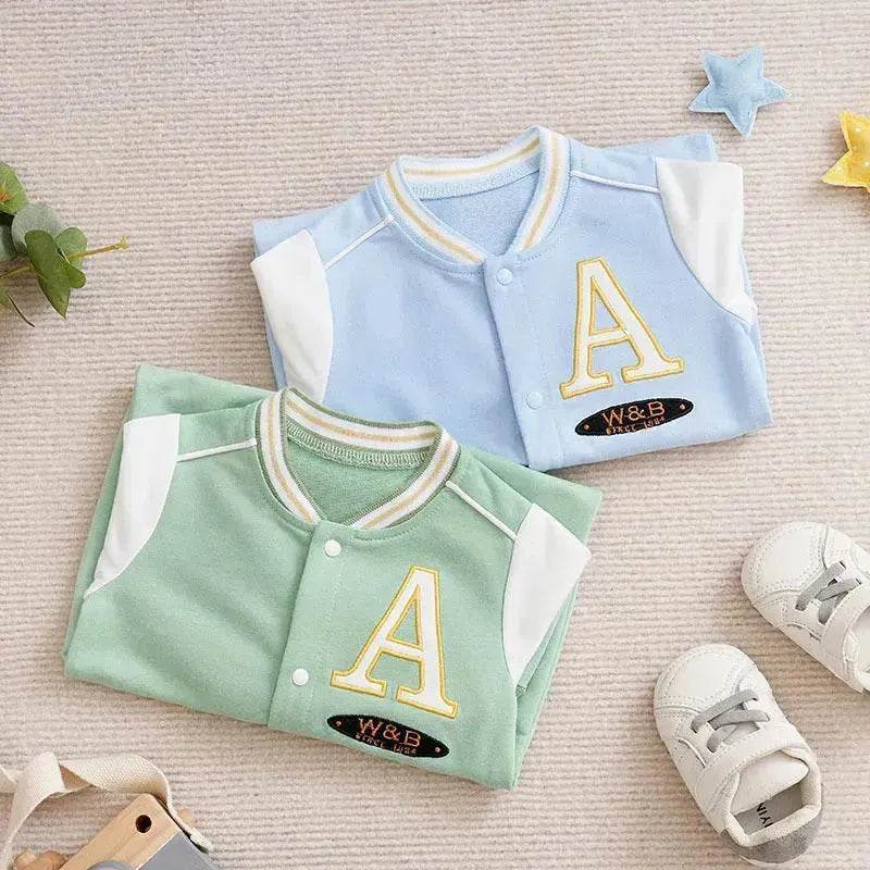 Baby One-piece Spring And Autumn Romper Baseball Uniform cloth - Velora