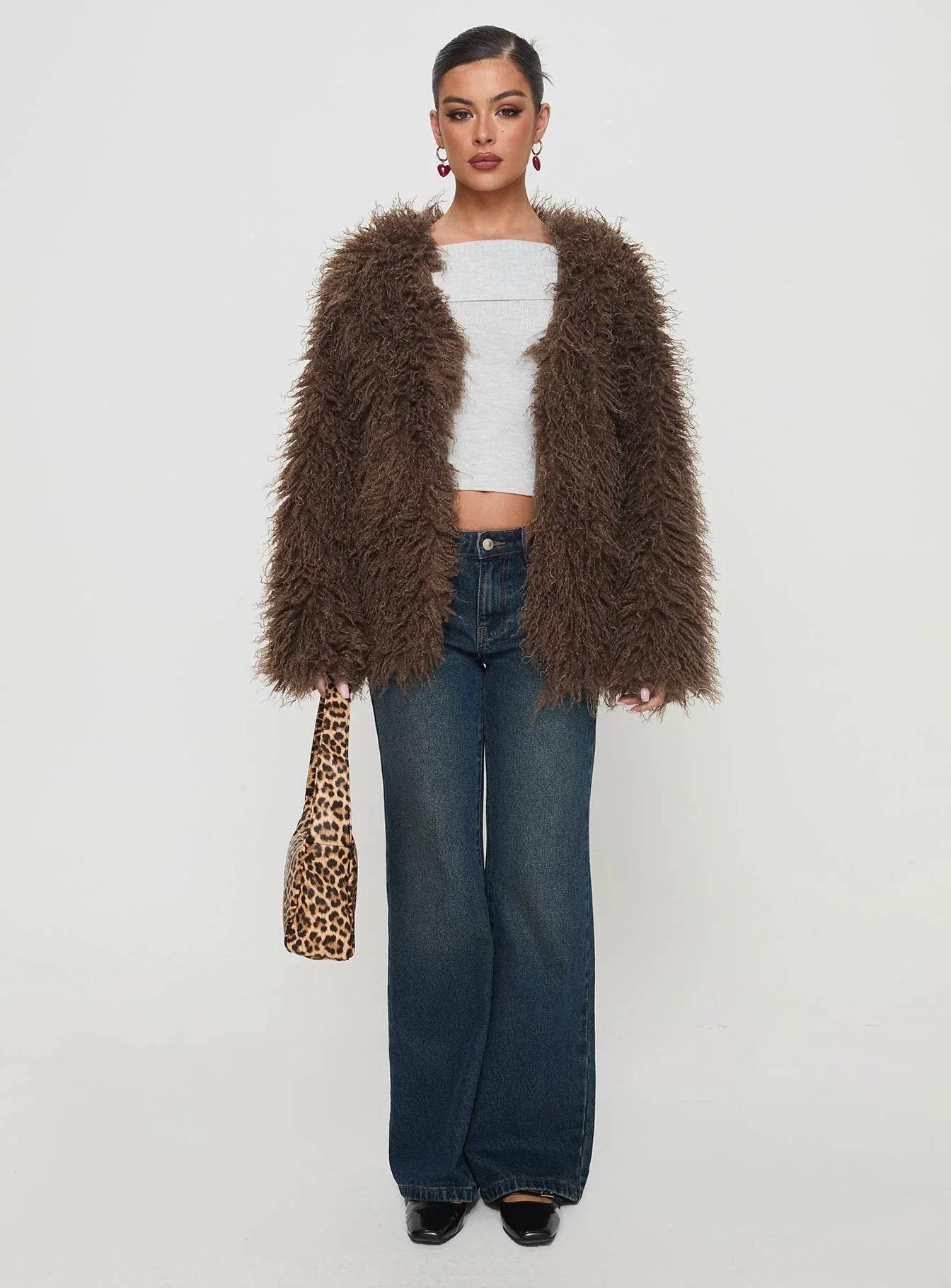 Coat Faux Fur Jacket - Velora