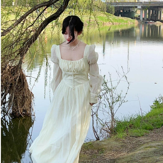 Seaside Beach Vacation Style Adult Lady Like Woman Temperament Dress - Velora