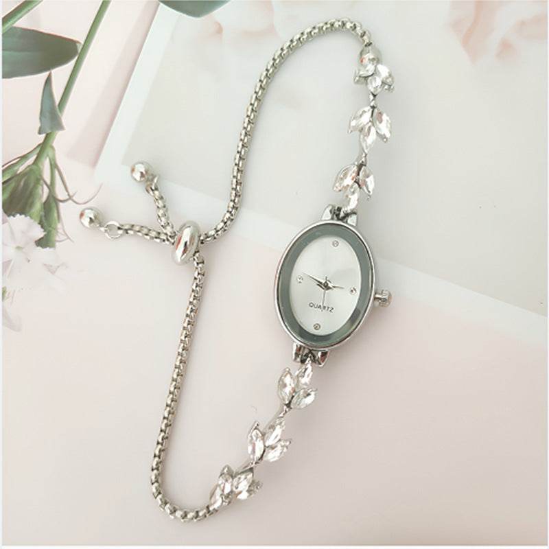Wheat Diamond Women's Watch Free Adjustment Pull-out Women's - Velora