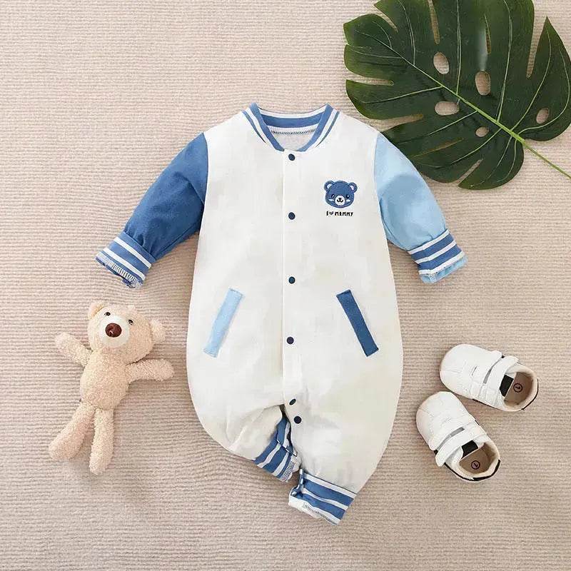 Baby One-piece Spring And Autumn Romper Baseball Uniform cloth - Velora