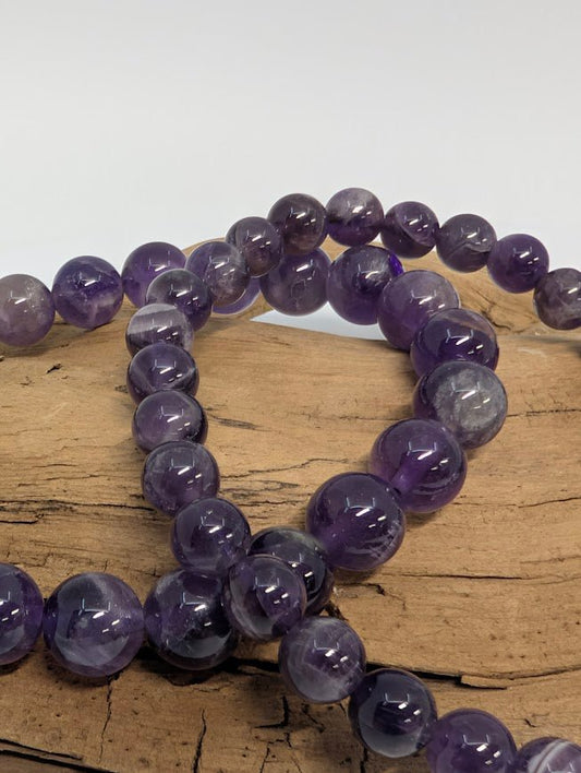 Dream Amethyst Bracelet — 6mm & 8mm Beads