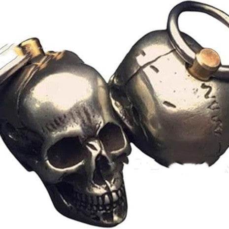 Creative Shark Rocket Skull Keychain - Velora