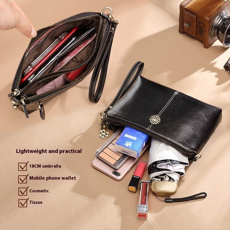 Clutch Double-layer Large Capacity Shoulder Messenger Bag - Velora