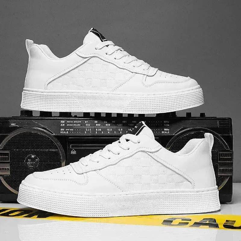 Casual Lace-up Sneakers Men Fashion Breathable Platform Sneakers Shoes Outdoor Sports sneakers . - Velora