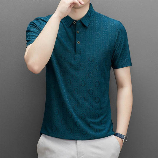 Polo Shirt Men's Summer Middle-aged Lapel Fashion Casual - Velora