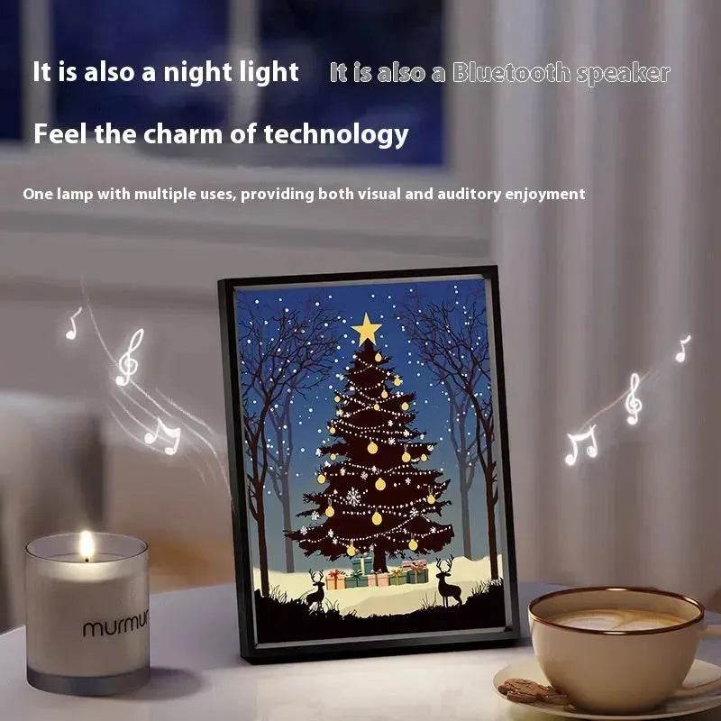 2024 New Luminous Christmas Tree Painting decorations Bluetooth Speaker integrated Gift Ideas - Velora