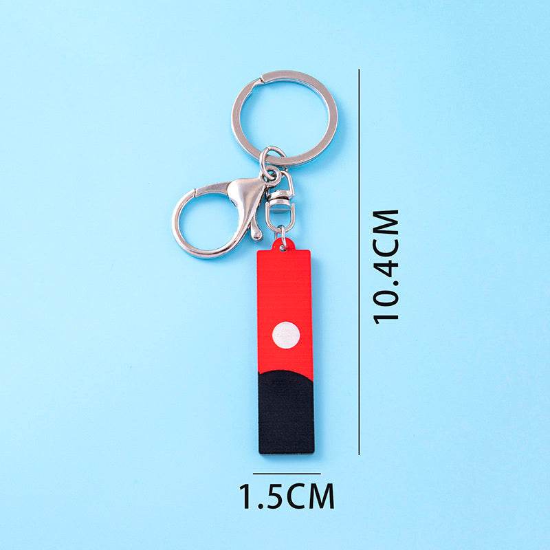 Anime Tokyo Revengers Izana Kurokawa Rectangle Acrylic Pendant Keychains With Clasp - Velora