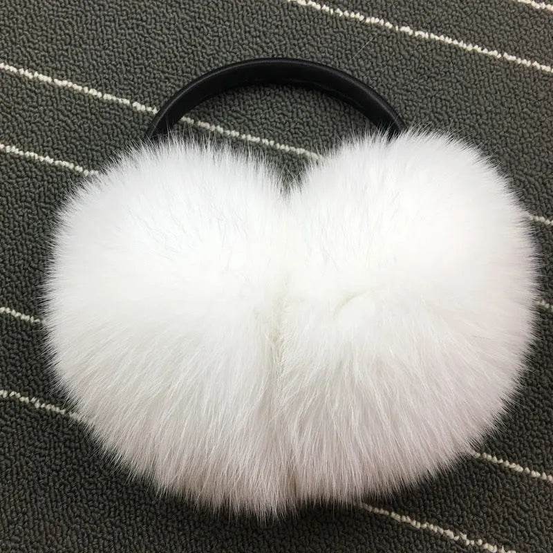 Warm Whole Skin Fox Earmuff Earmuffs Female - Velora