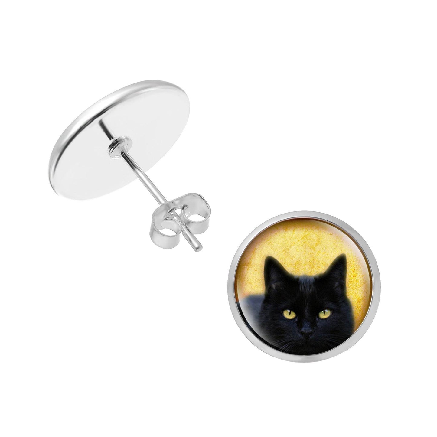 Personalised Pet Photo Earrings Customized Photo And Image Creative Earrings Personality Photo Family Photo Baby Child Dad Mom Brothers Sisters Parents Family Portrait Stud Earrings Customize - Velora