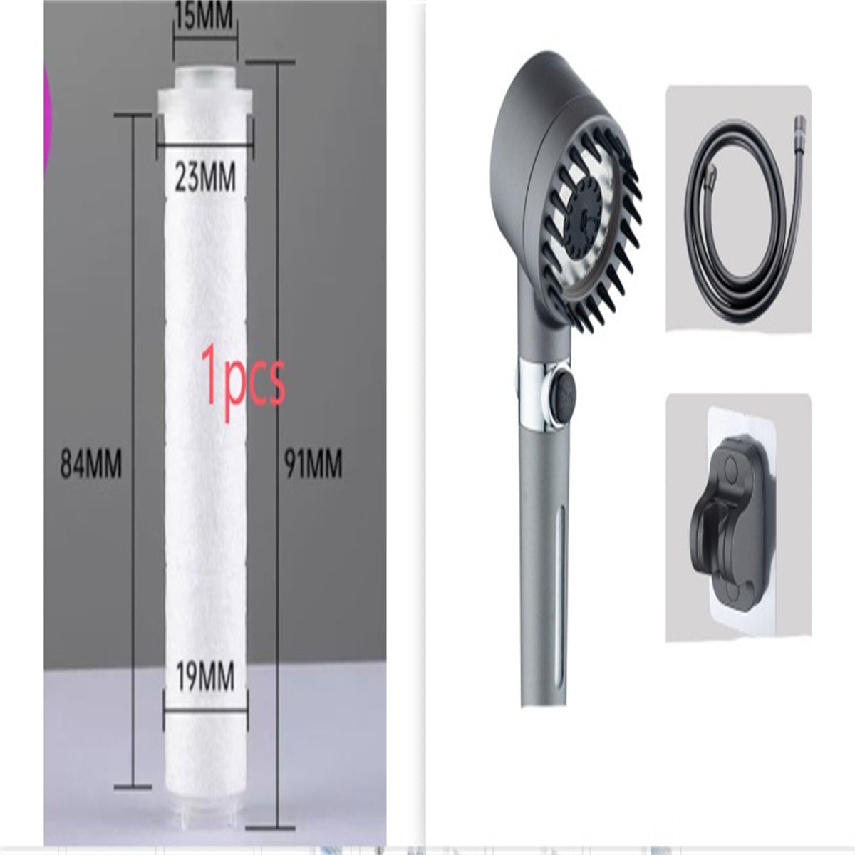 3 Modes Shower Head High Pressure Showerhead https://like2b-uy