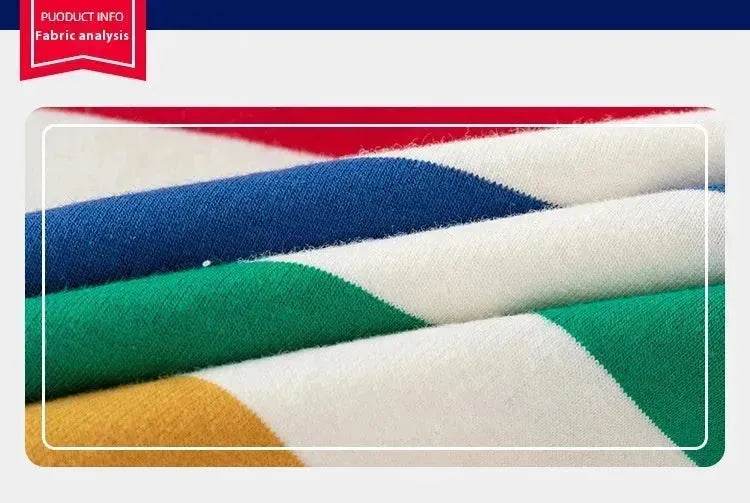 Unisex Colorful Striped Long-sleeved Sweater for Kids Pullover for Kids - Velora