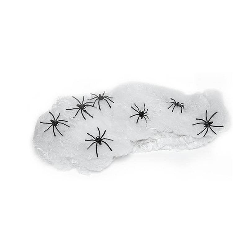 Halloween Decoration Cotton Spider Web Atmosphere Layout Props - Velora