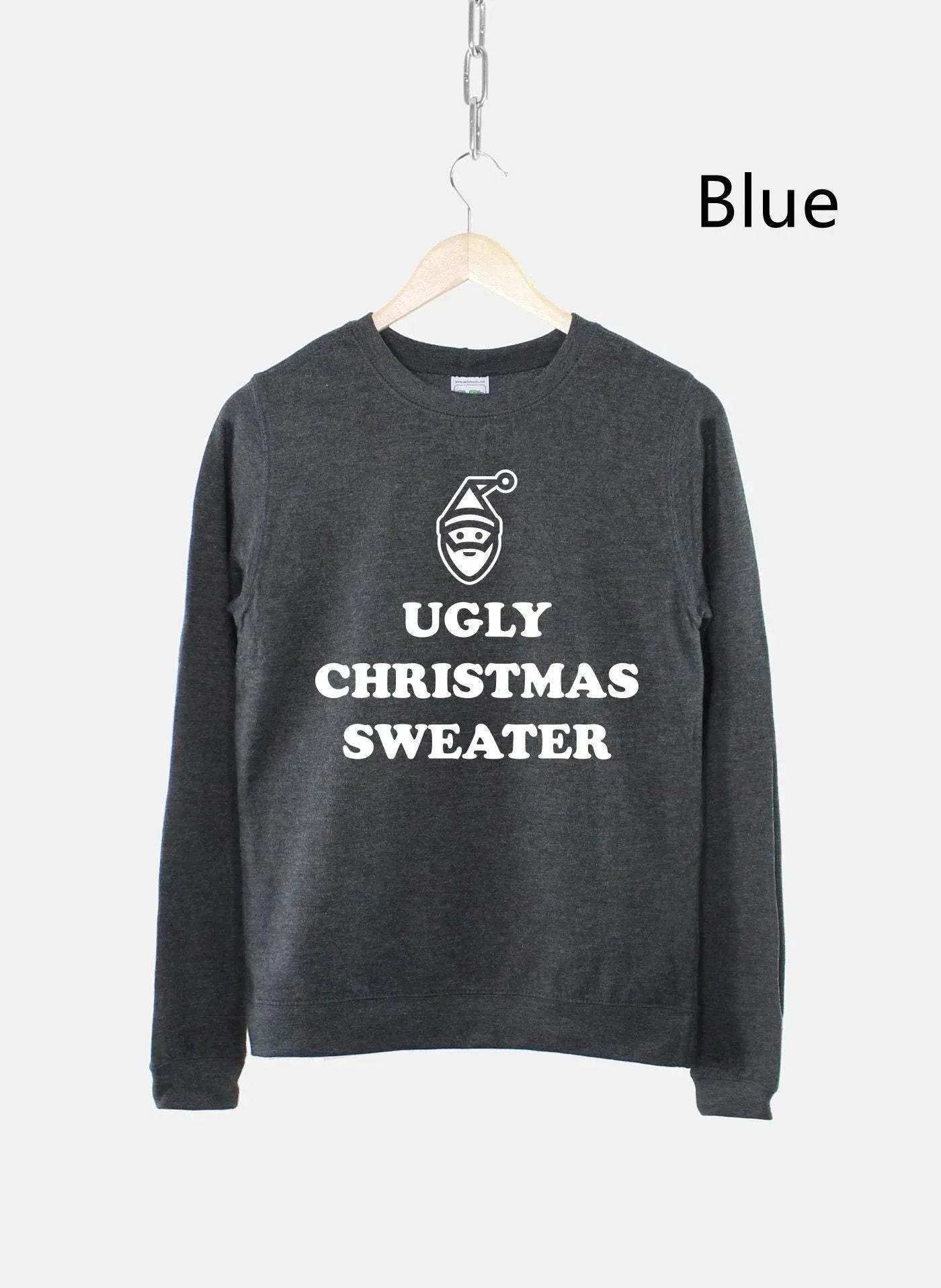 Women's Ugly Christmas Sweater Sweatshirt Bah Humbug Funny - Velora